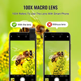100X magnification microscope lens