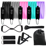 12PCS Resistance Bands Set Bodybuilding Home Gym Equipment Professional Training Weight Fitness Elastic Rubber Bands Expander