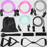 12PCS Resistance Bands Set Bodybuilding Home Gym Equipment Professional Training Weight Fitness Elastic Rubber Bands Expander