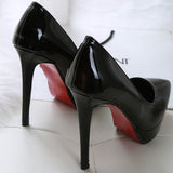 Patent Leather High-heeled Shoes