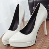Patent Leather High-heeled Shoes
