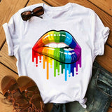 Kiss Lip Funny Summer Soft T Shirt
