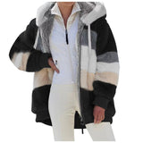 Winter Ladies Hooded Plush Jacket